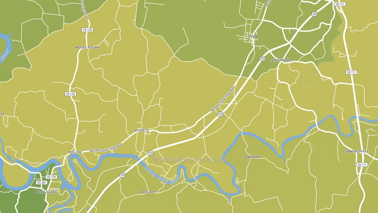 38579, TN block-group voter-turnout map