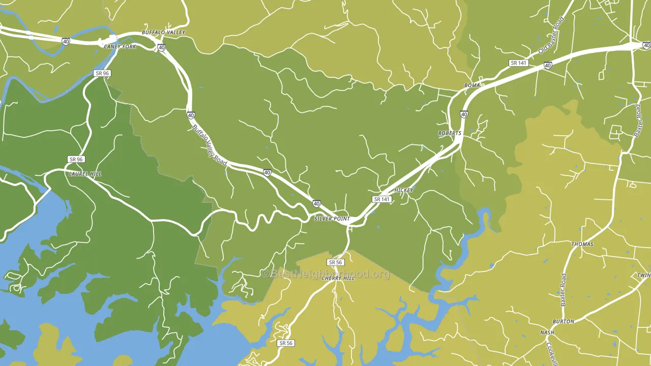 38582, TN block-group voter-turnout map