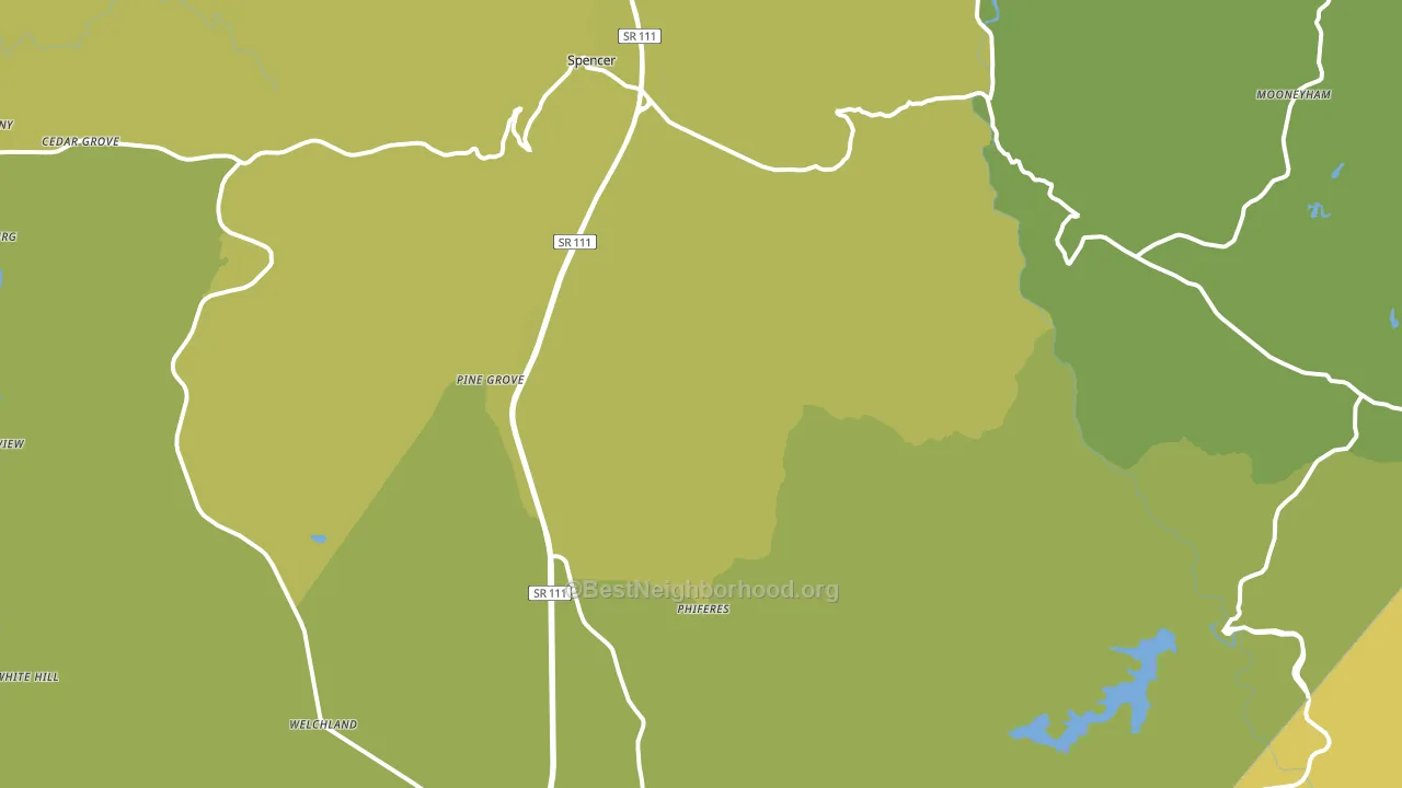 38585, TN block-group voter-turnout map