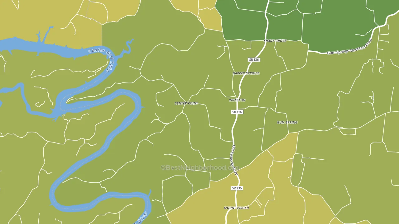 38587, TN block-group voter-turnout map