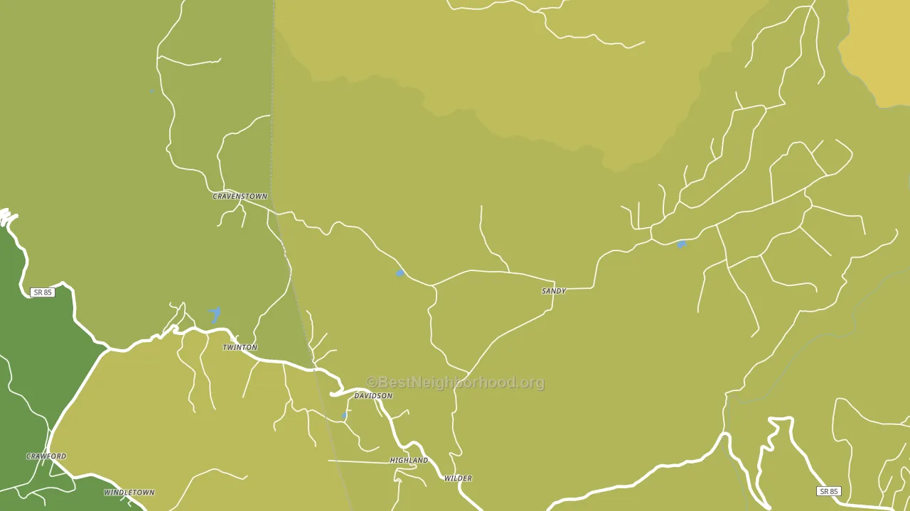 38589, TN block-group voter-turnout map