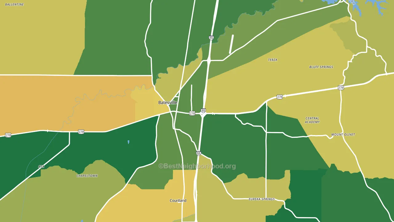 38606, MS block-group voter-turnout map