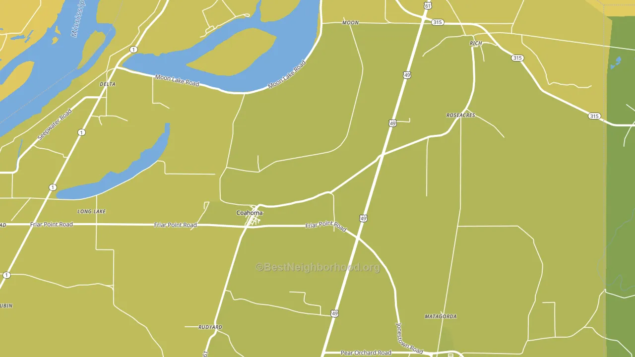 38617, MS block-group voter-turnout map