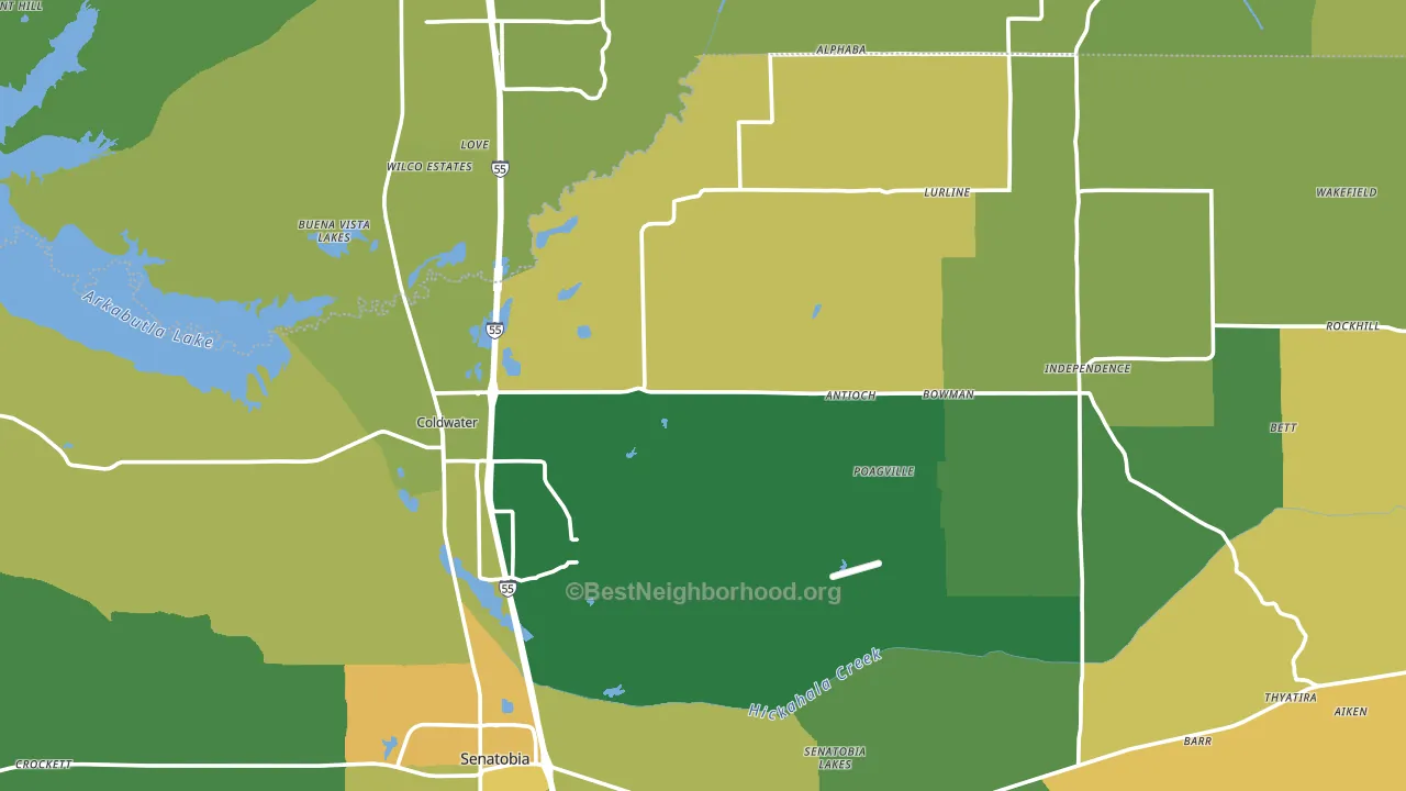 38618, MS block-group voter-turnout map