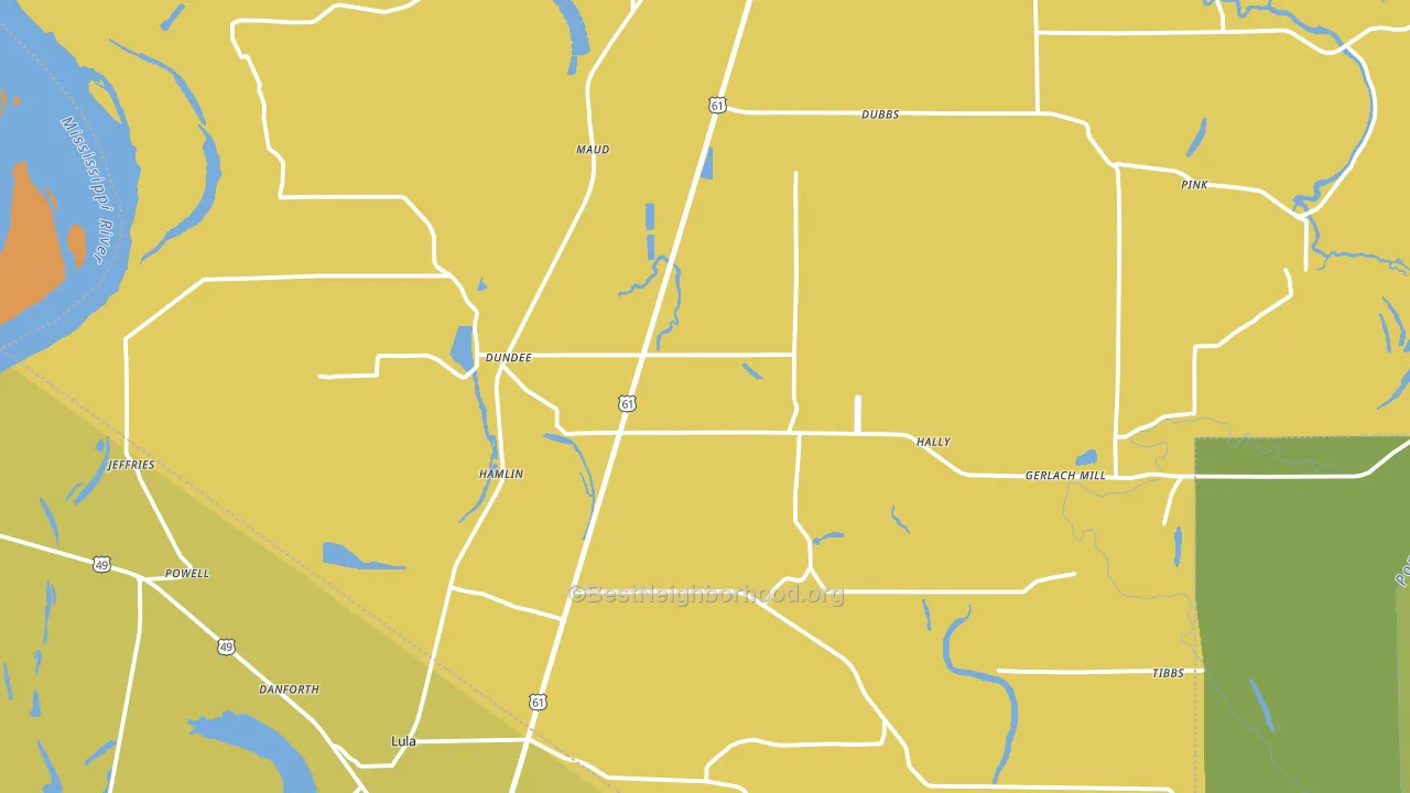 38626, MS block-group voter-turnout map