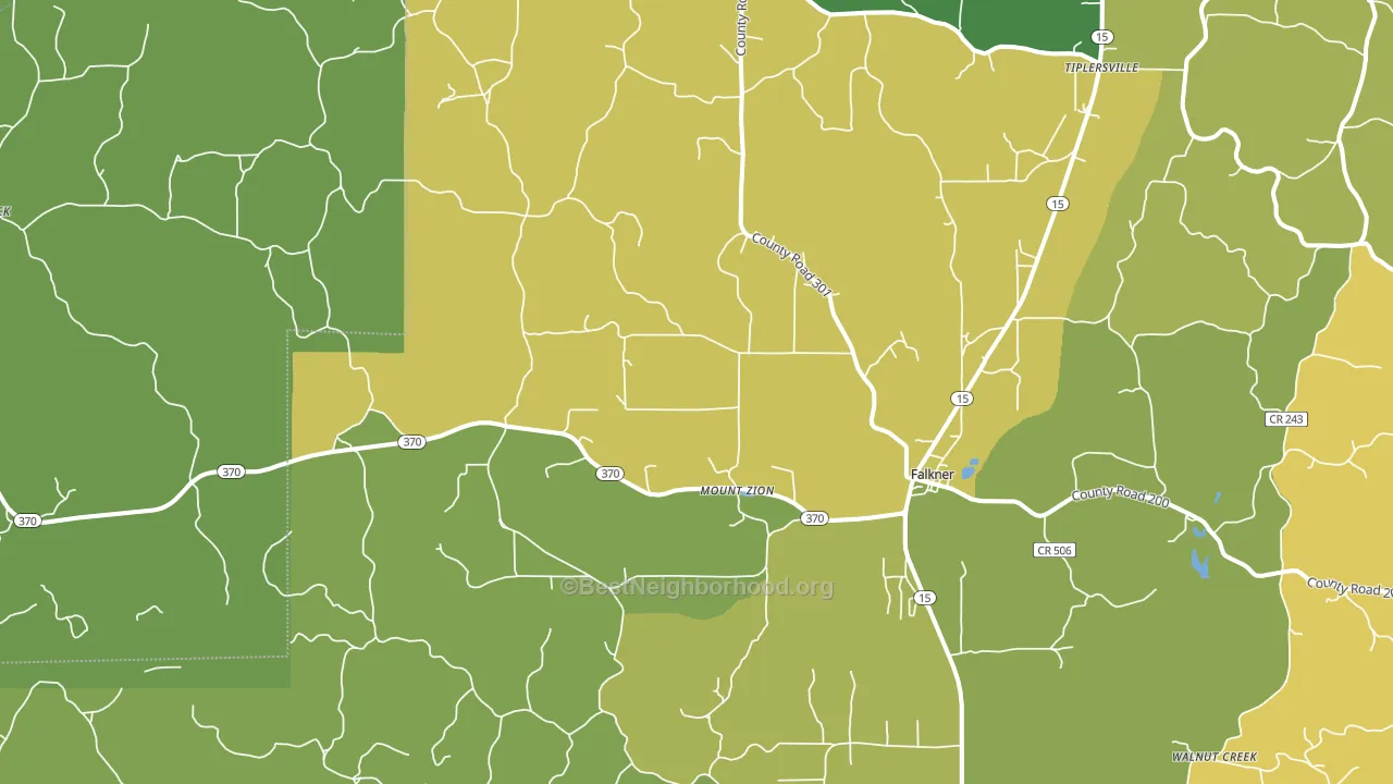 38629, MS block-group voter-turnout map