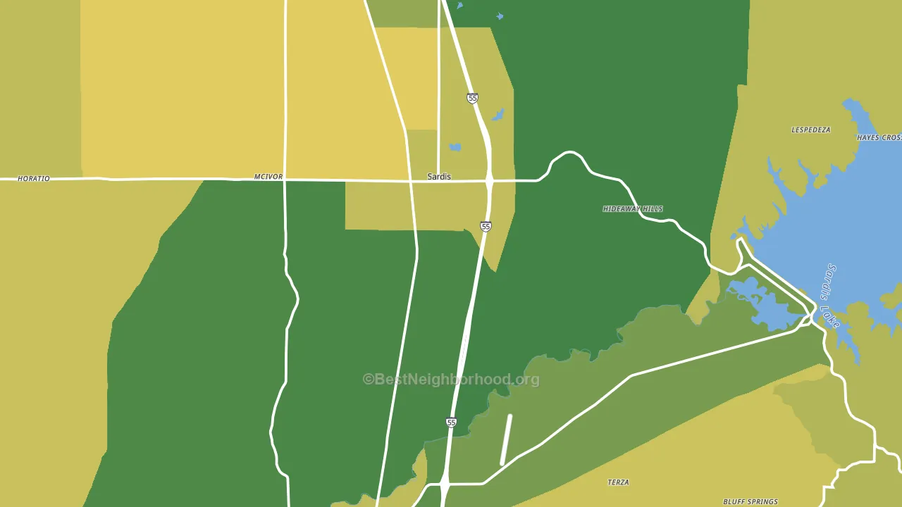38666, MS block-group voter-turnout map