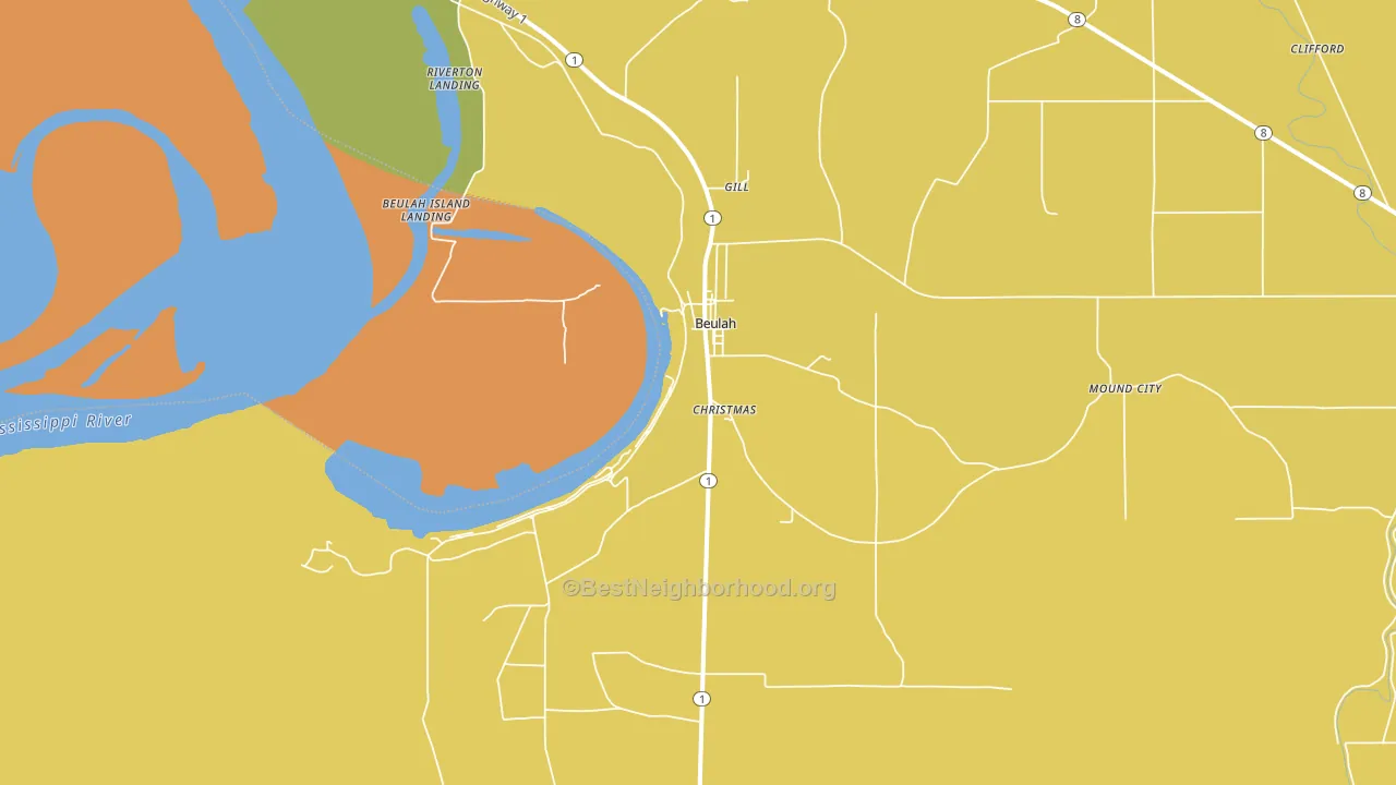 38726, MS block-group voter-turnout map