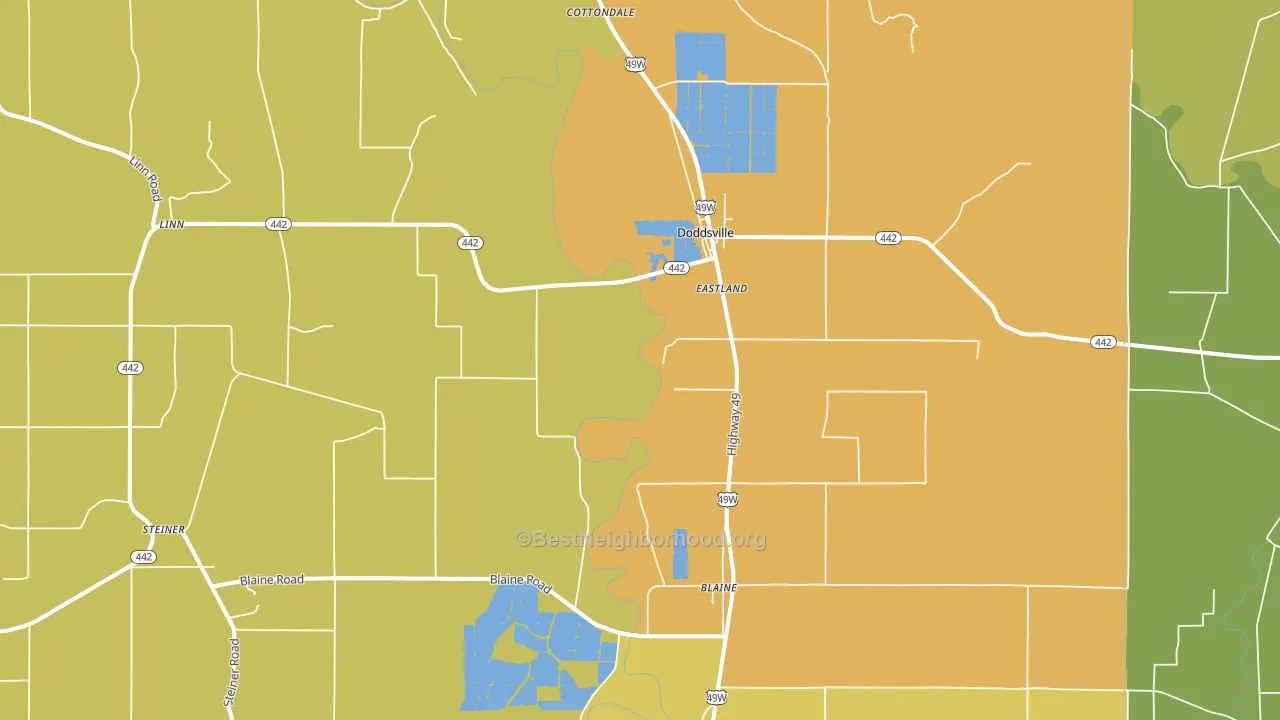 38736, MS block-group voter-turnout map