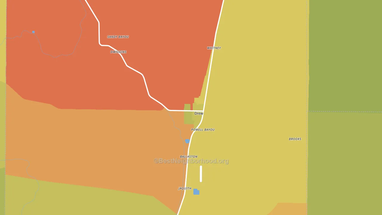 38737, MS block-group voter-turnout map