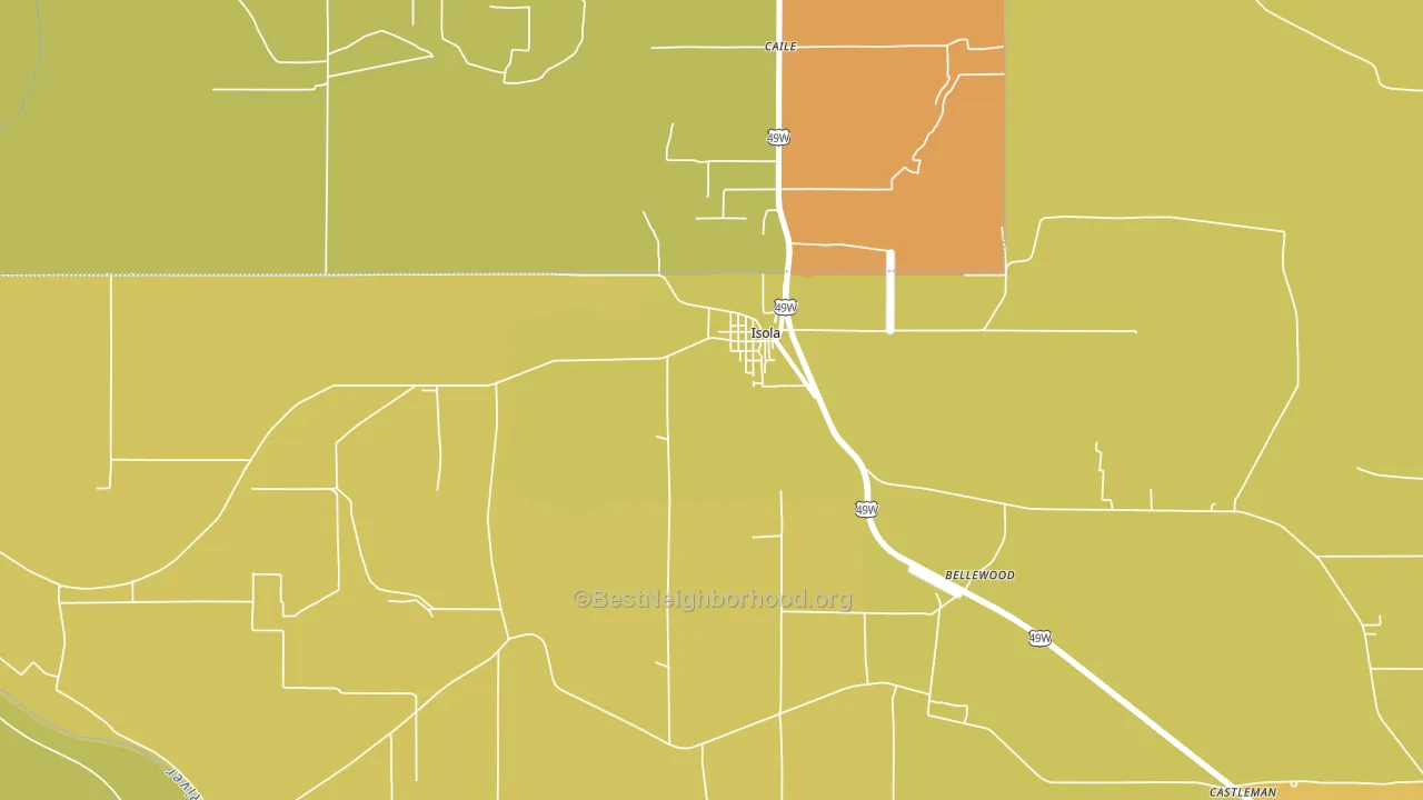 38754, MS block-group voter-turnout map