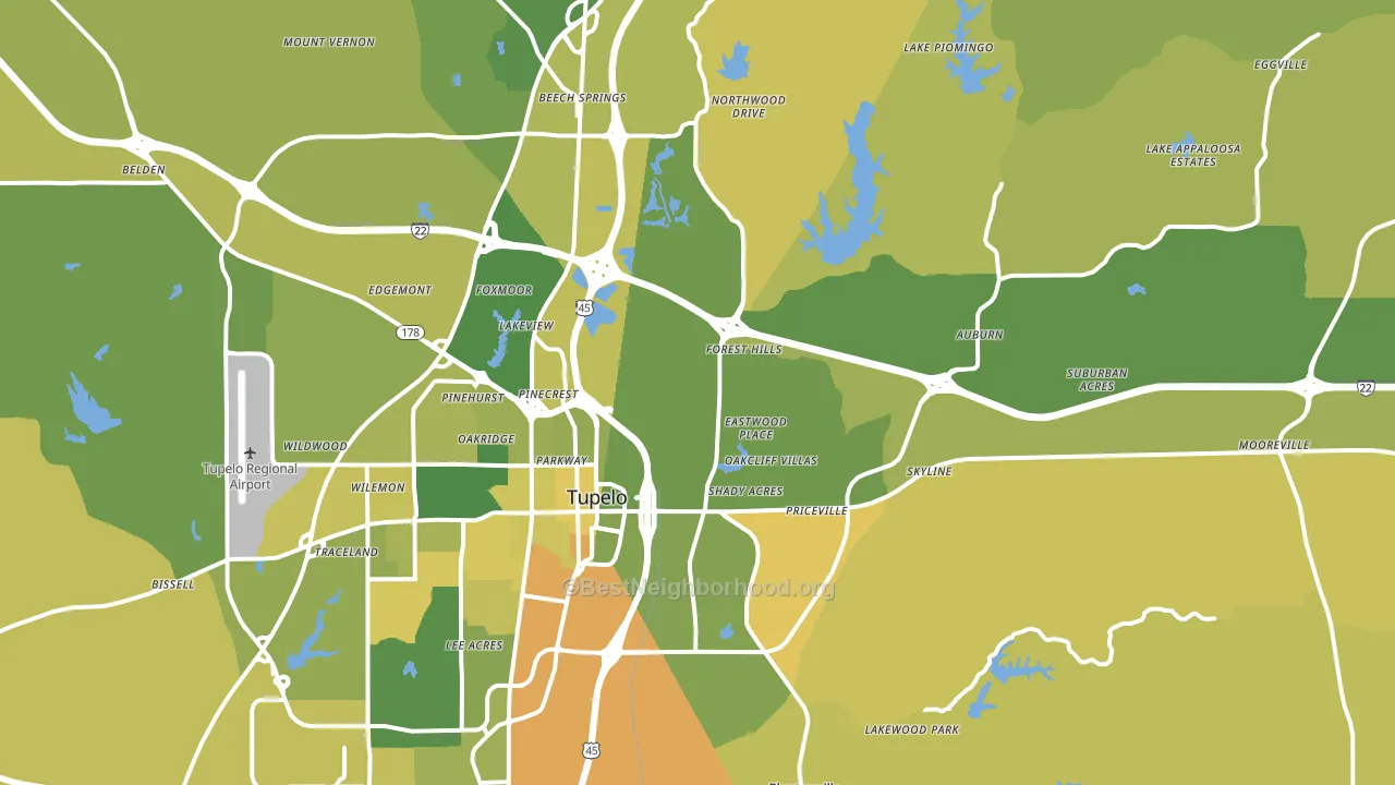 38804, MS block-group voter-turnout map