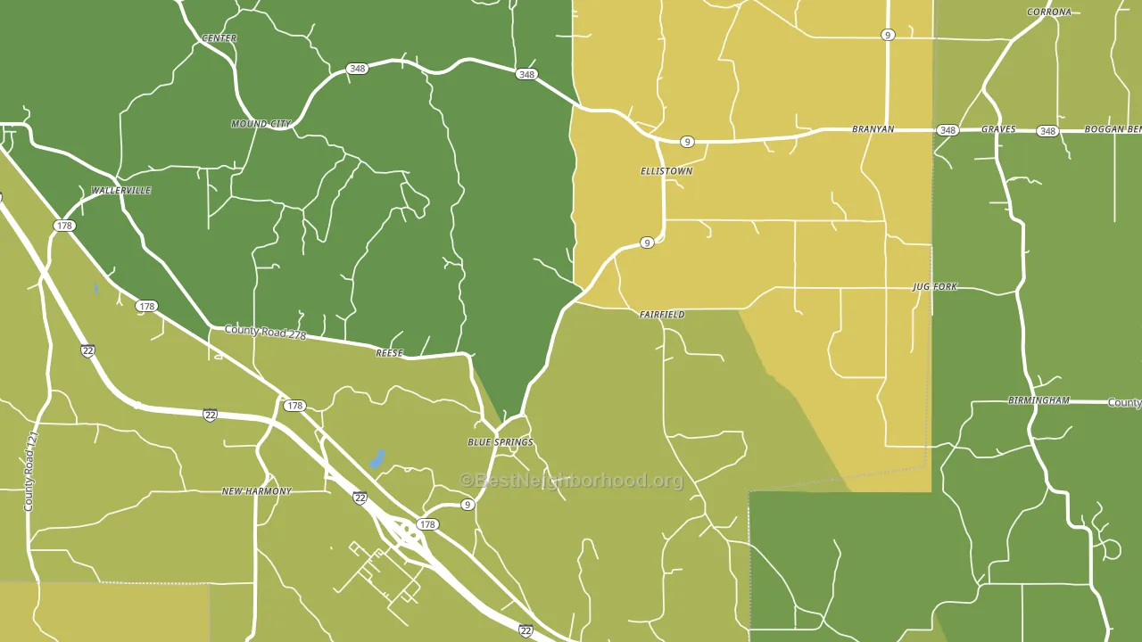 38828, MS block-group voter-turnout map