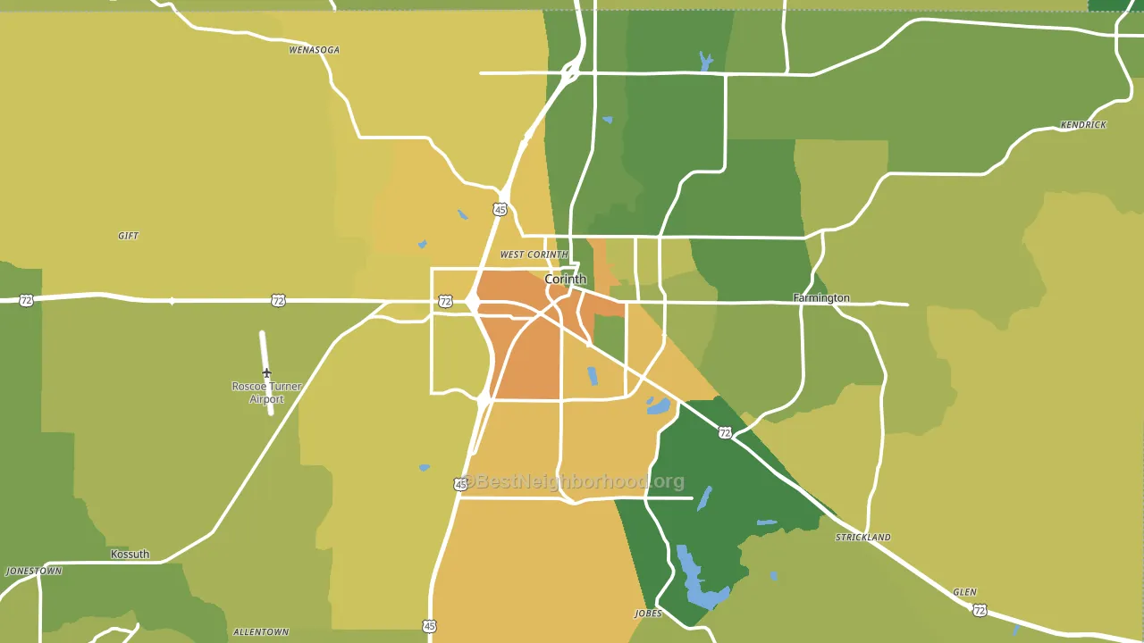 38834, MS block-group voter-turnout map