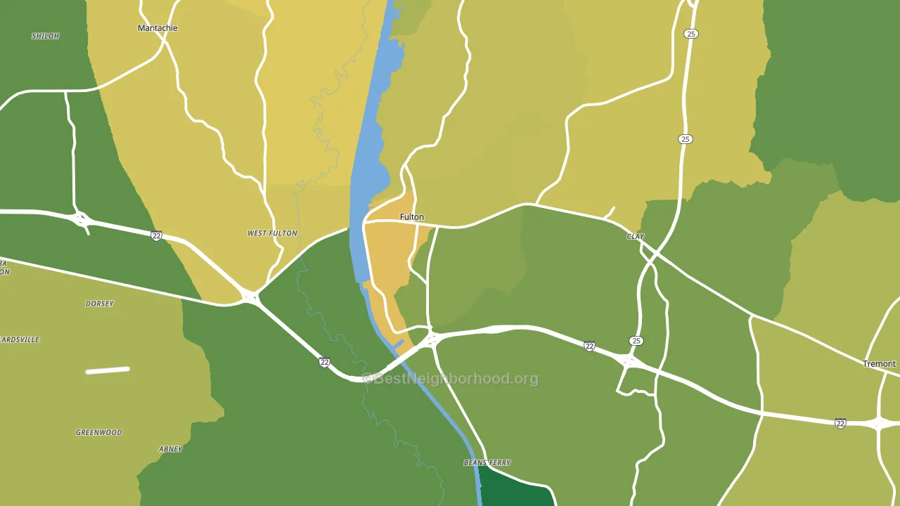 38843, MS block-group voter-turnout map
