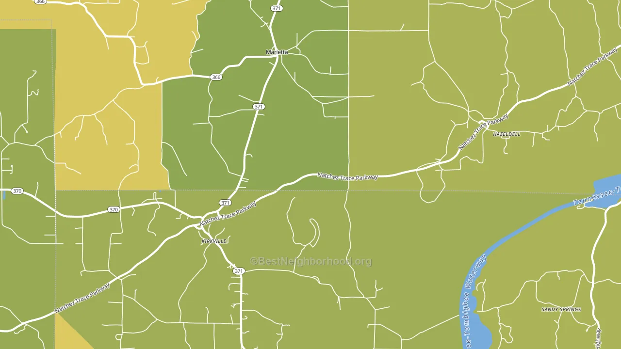 38856, MS block-group voter-turnout map