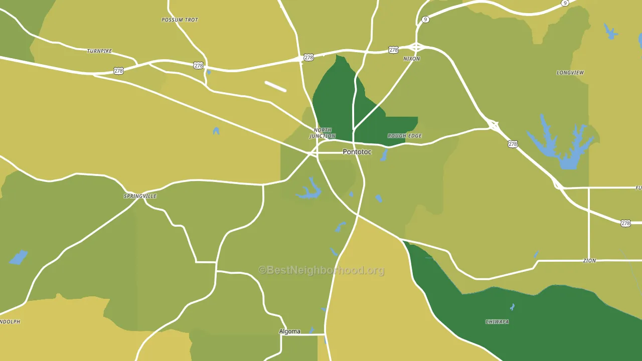 38863, MS block-group voter-turnout map