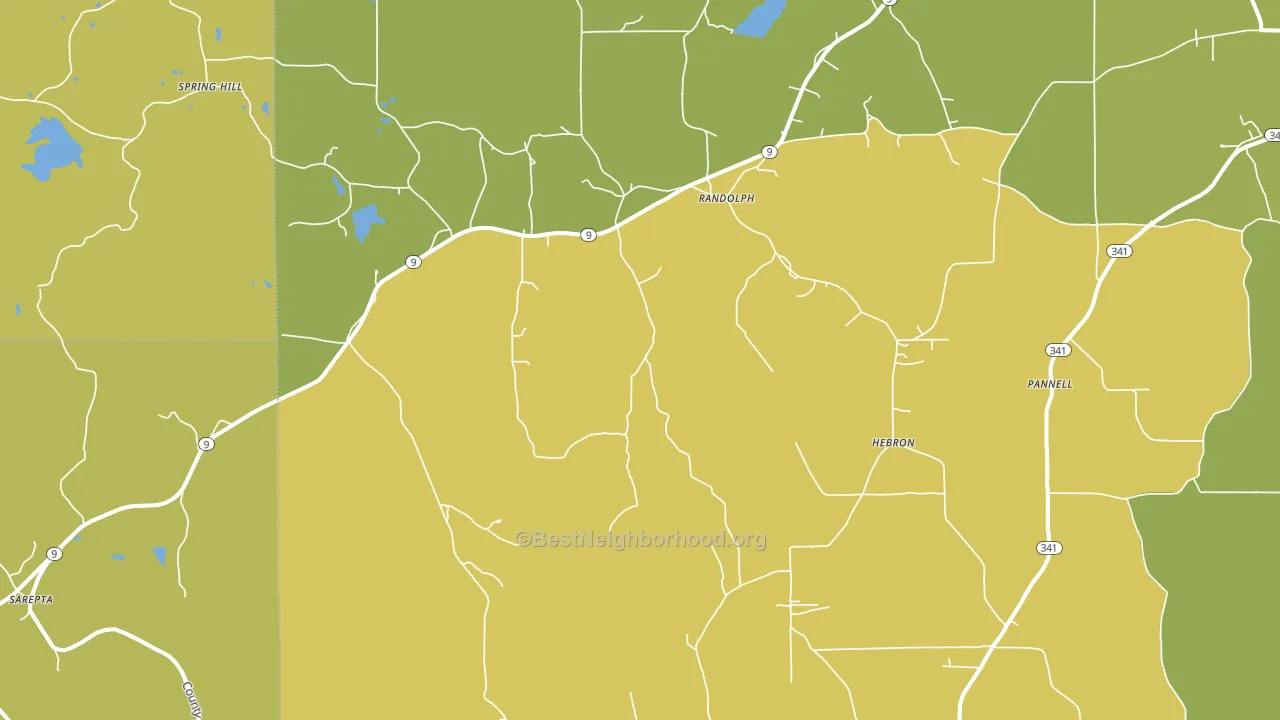 38864, MS block-group voter-turnout map