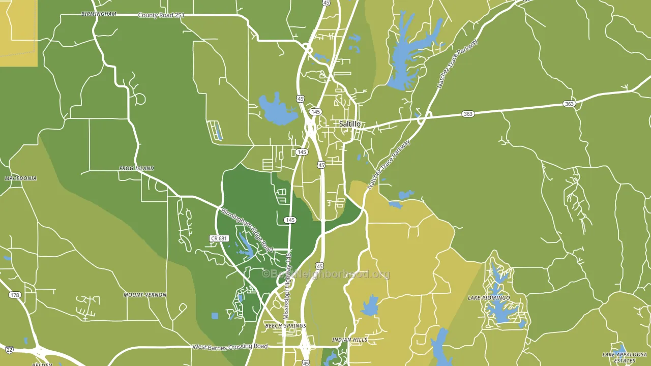 38866, MS block-group voter-turnout map
