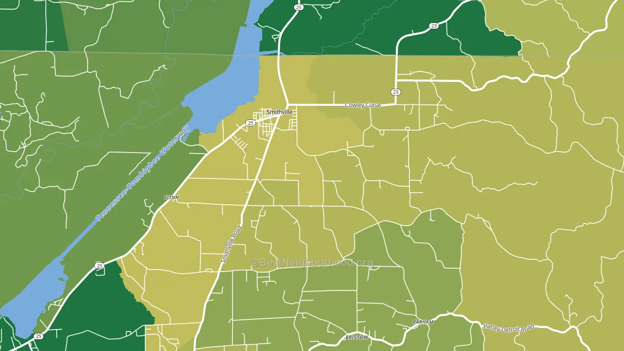 38870, MS block-group voter-turnout map