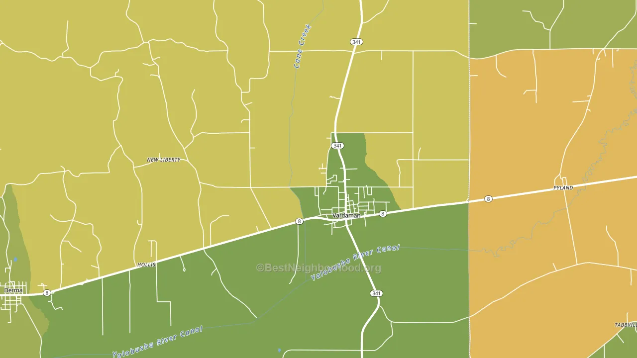 38878, MS block-group voter-turnout map