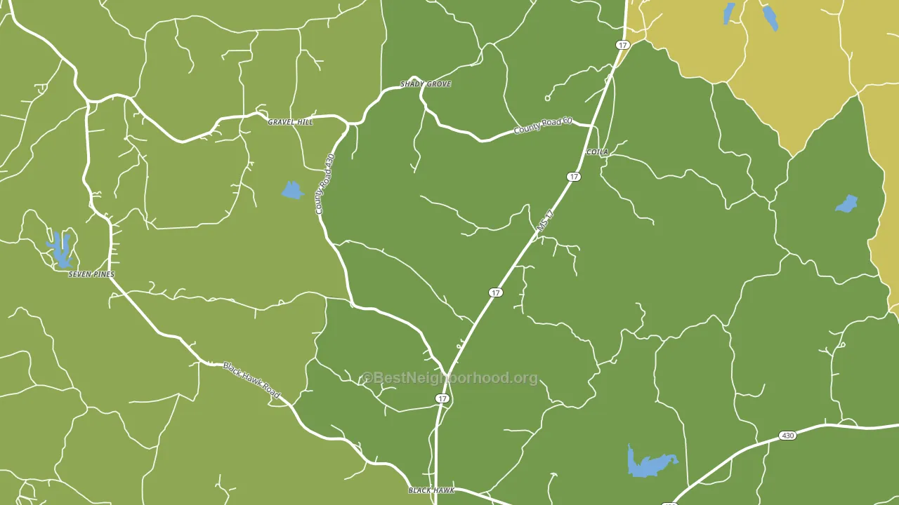 38923, MS block-group voter-turnout map