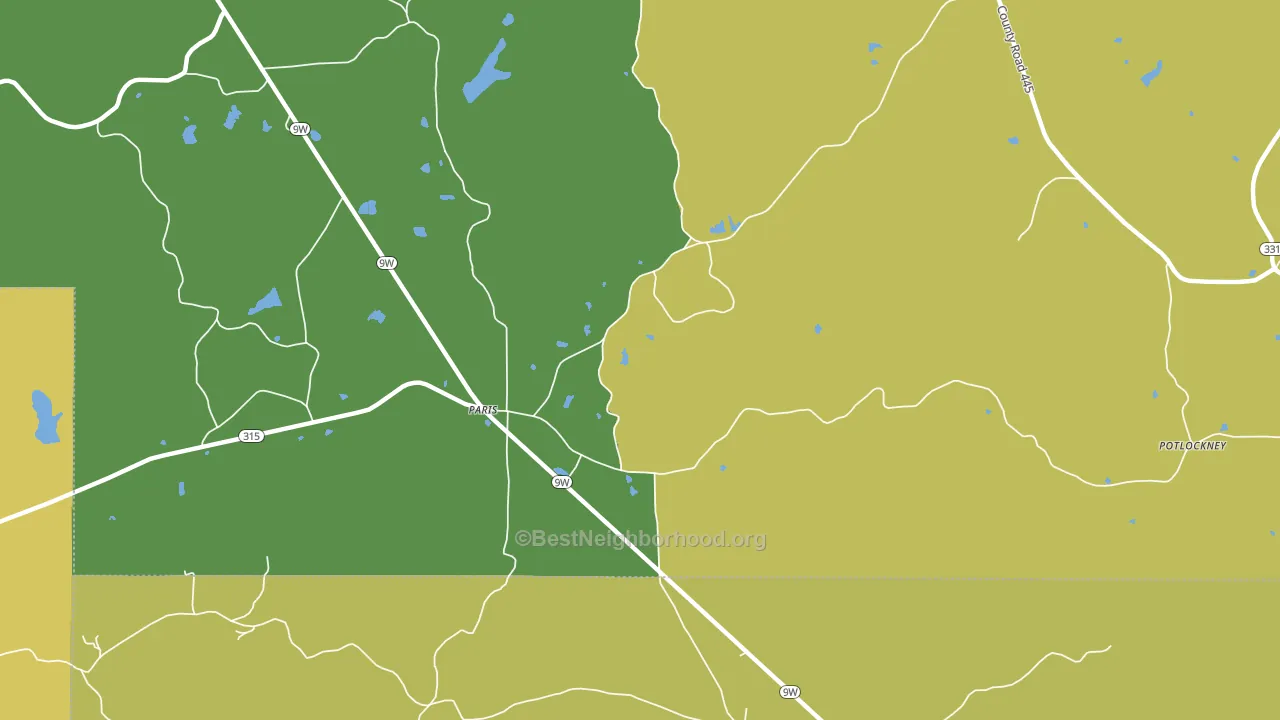 38949, MS block-group voter-turnout map