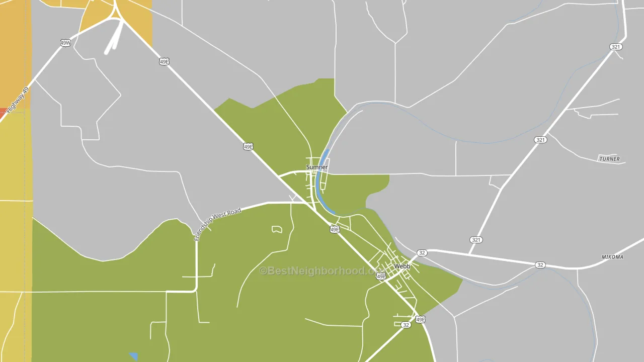 38957, MS block-group voter-turnout map