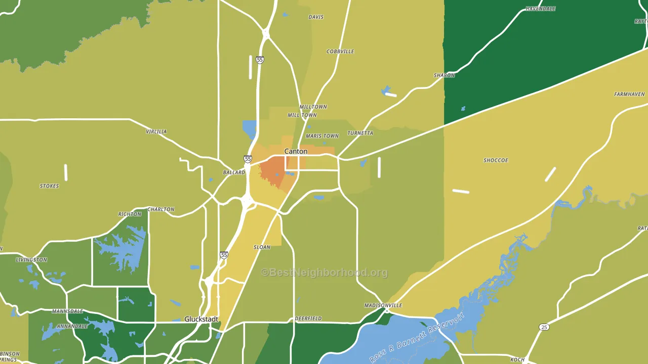 39046, MS block-group voter-turnout map