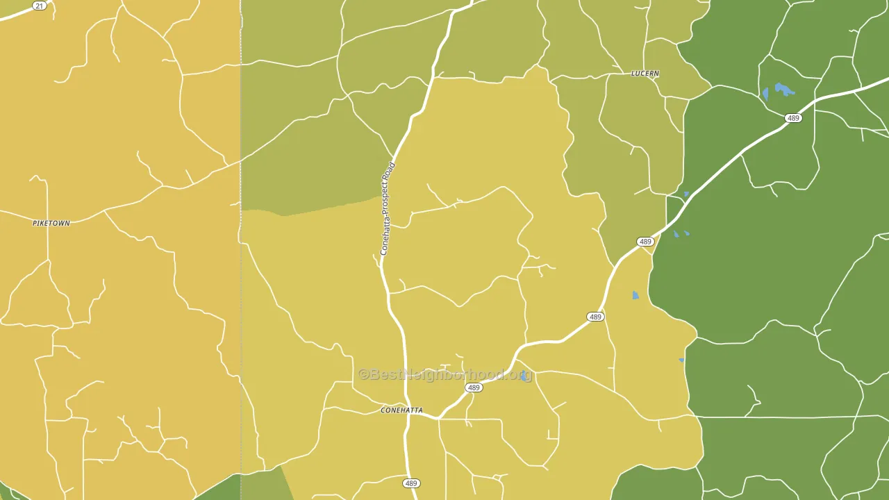 39057, MS block-group voter-turnout map