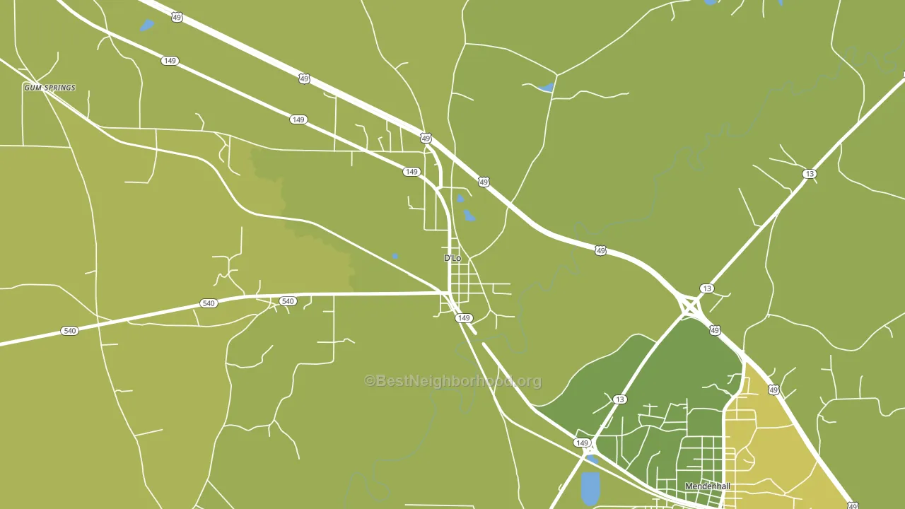 39062, MS block-group voter-turnout map