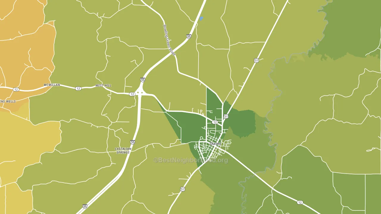 39063, MS block-group voter-turnout map