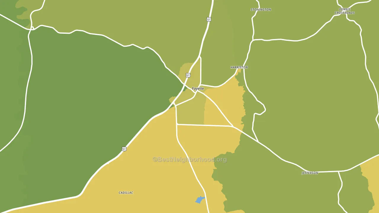 39069, MS block-group voter-turnout map