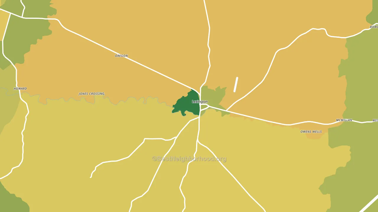 39095, MS block-group voter-turnout map