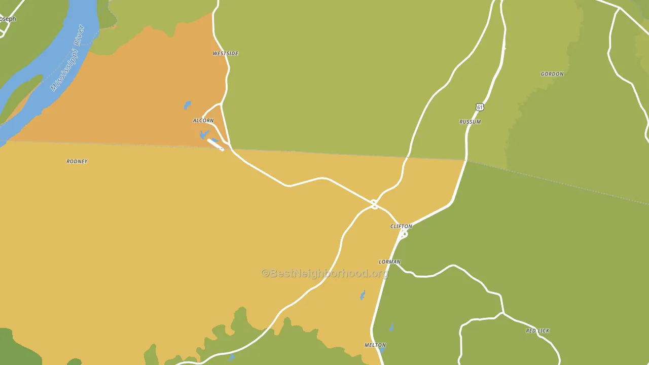 39096, MS block-group voter-turnout map