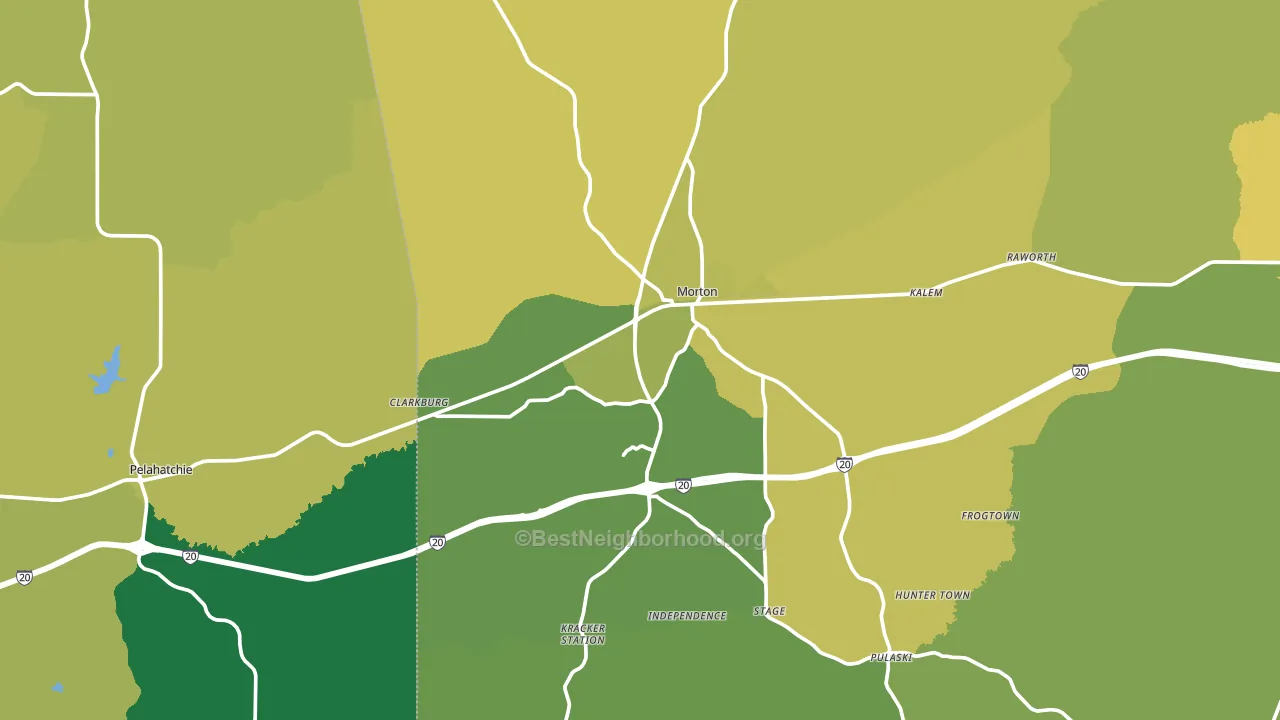 39117, MS block-group voter-turnout map