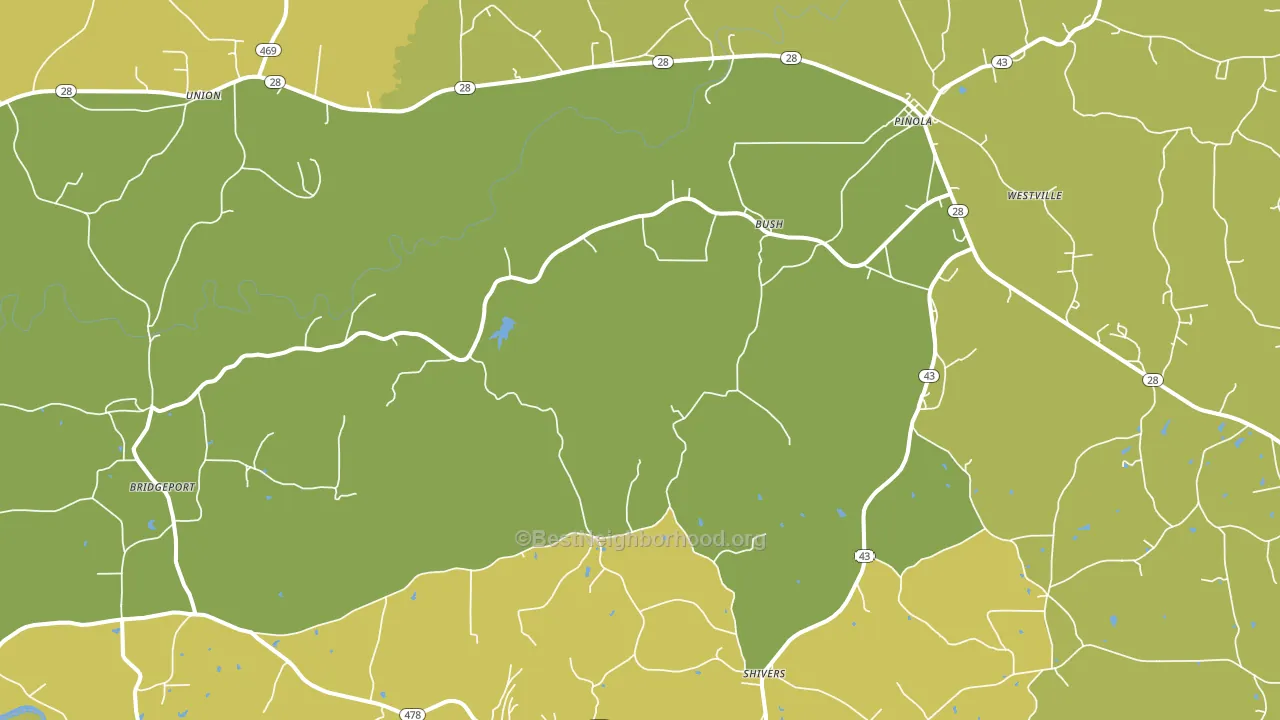 39149, MS block-group voter-turnout map