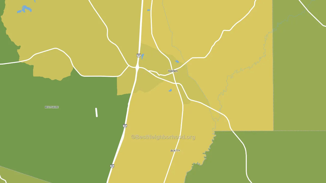 39176, MS block-group voter-turnout map