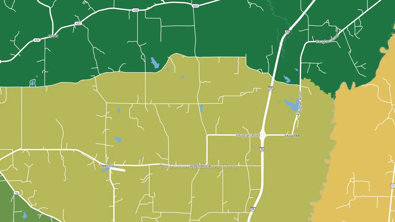 39179, MS block-group voter-turnout map