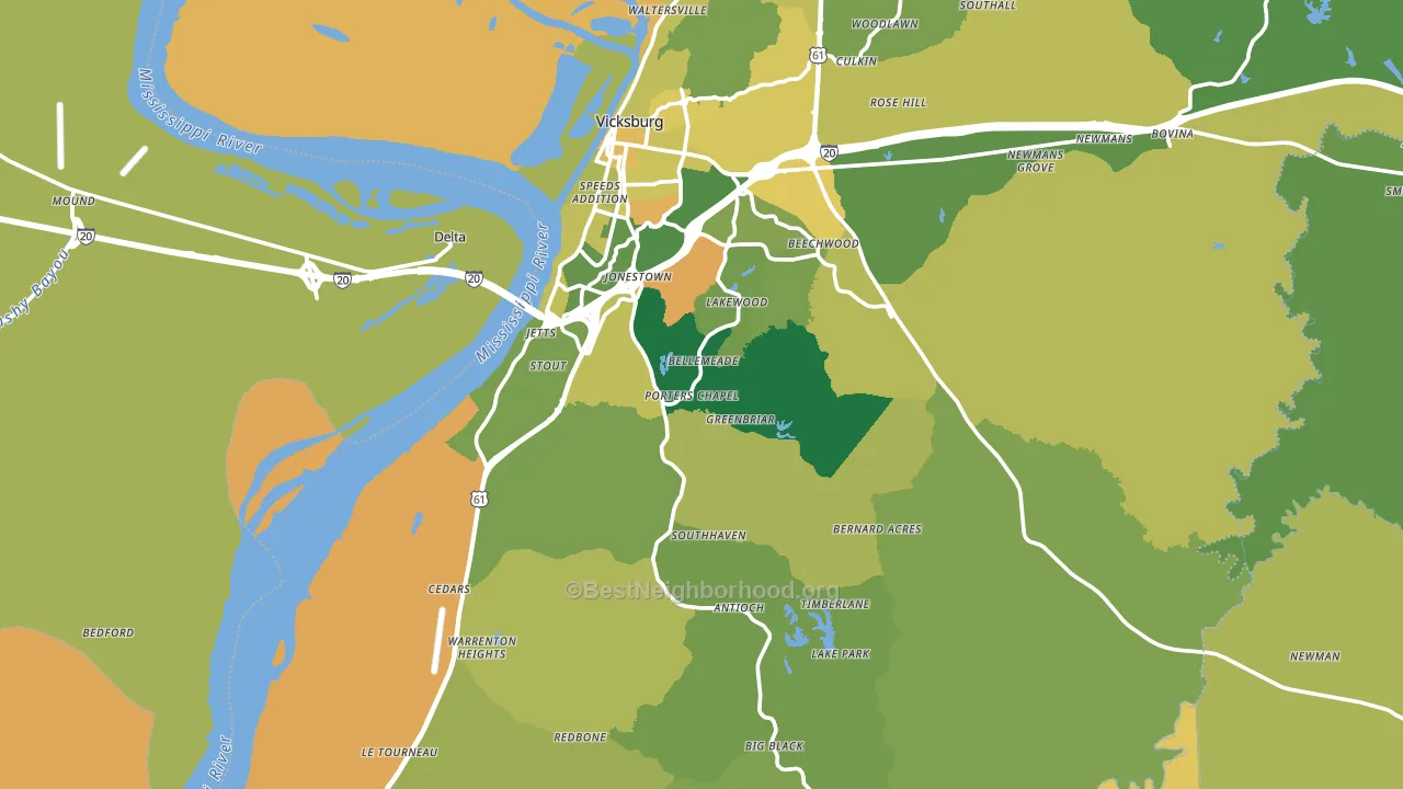 39180, MS block-group voter-turnout map