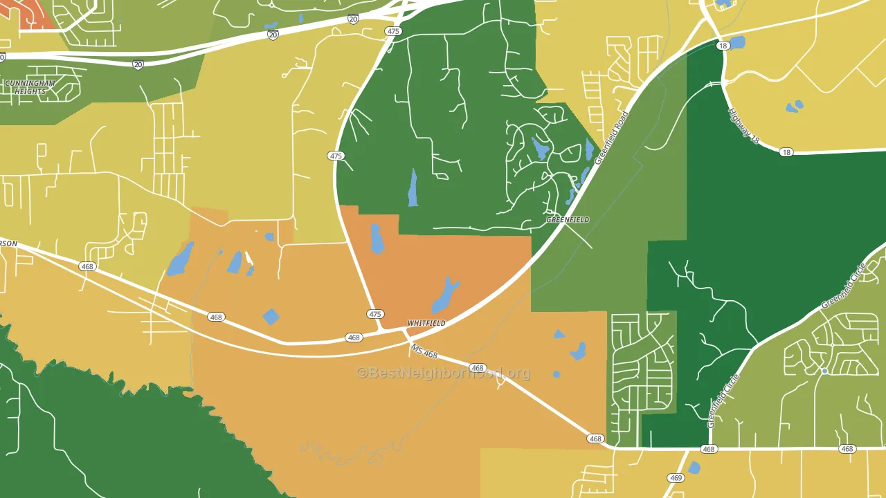 39193, MS block-group voter-turnout map