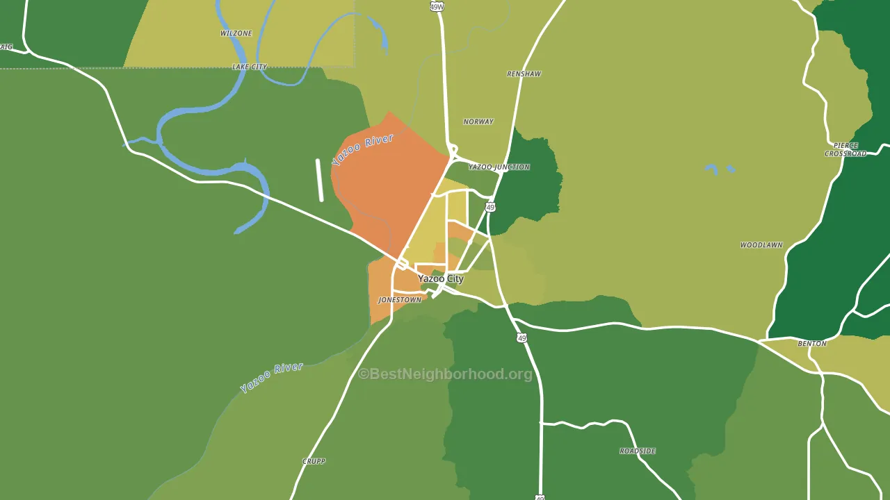 39194, MS block-group voter-turnout map