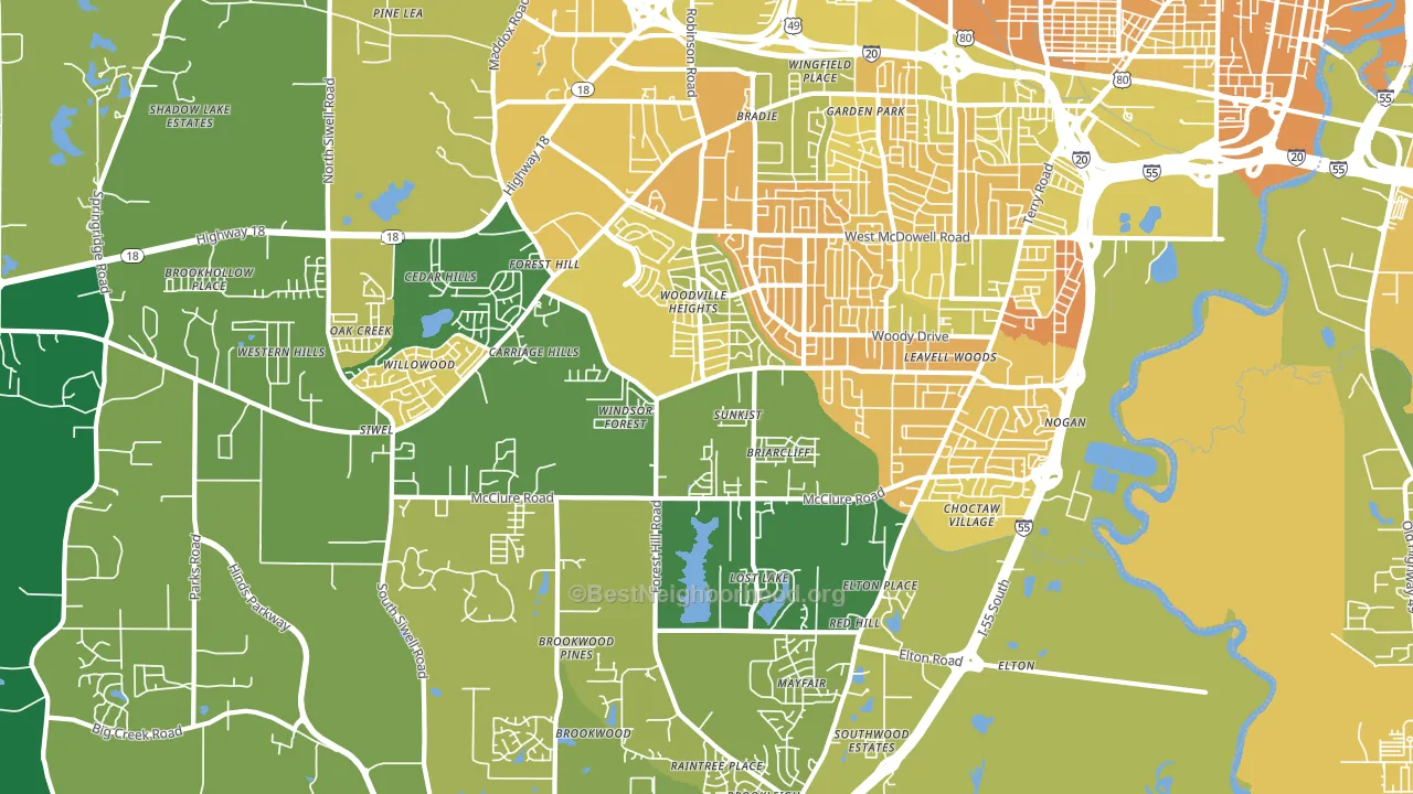 39212, MS block-group voter-turnout map