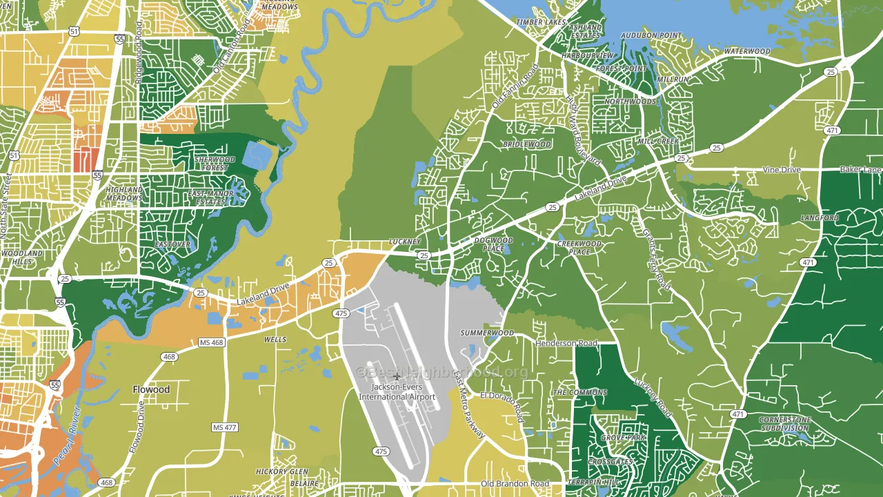 39232, MS block-group voter-turnout map