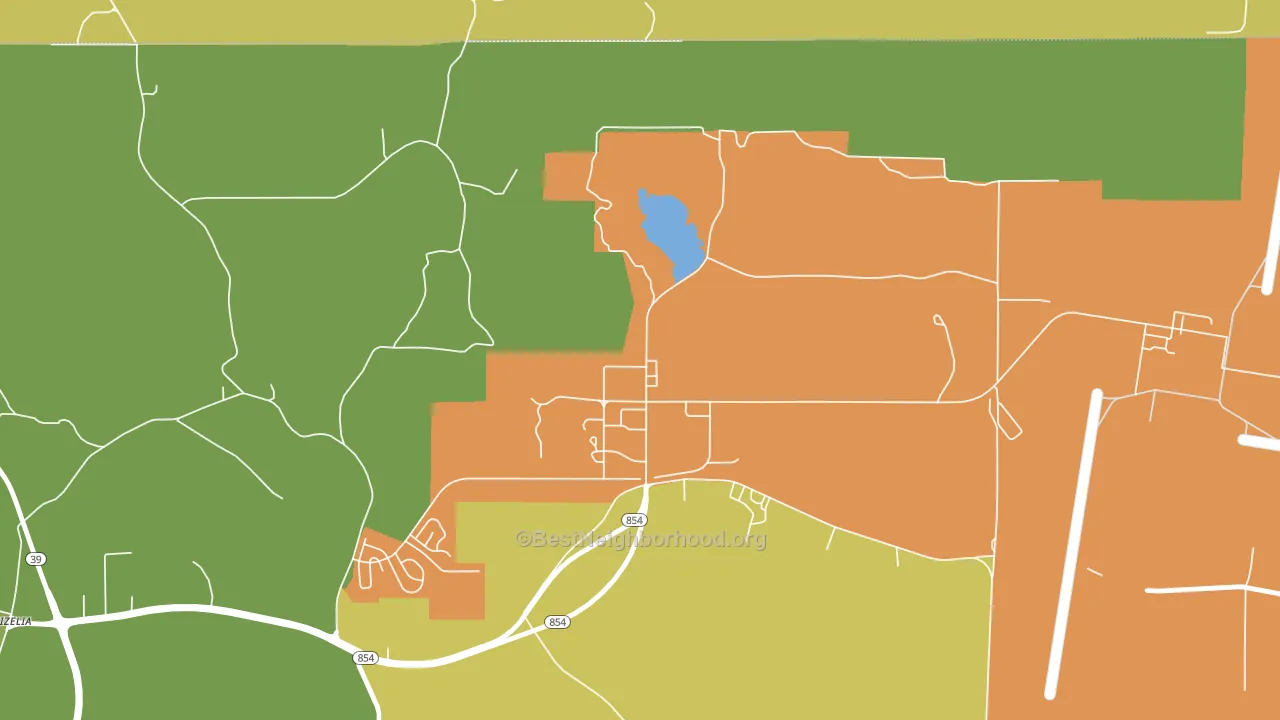 39309, MS block-group voter-turnout map