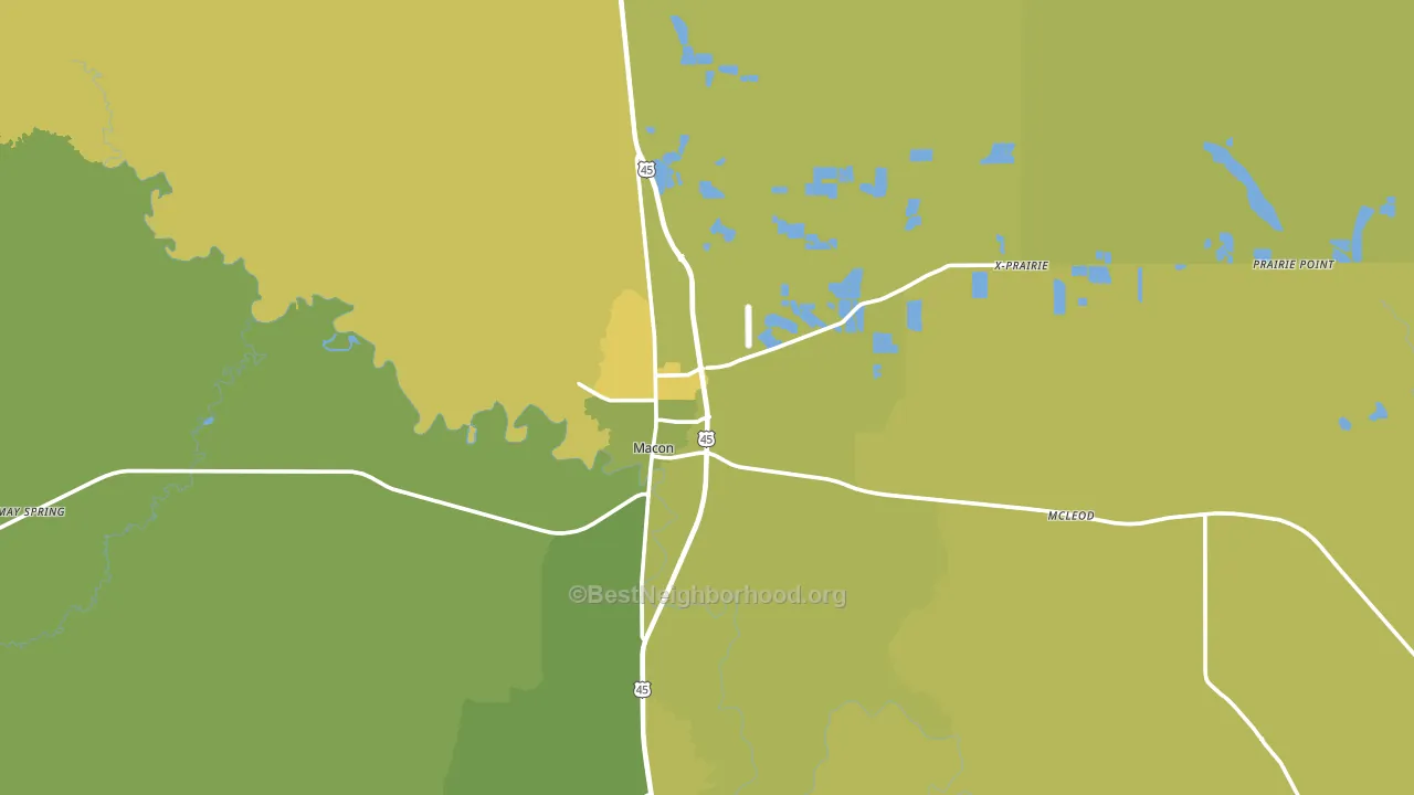 39341, MS block-group voter-turnout map