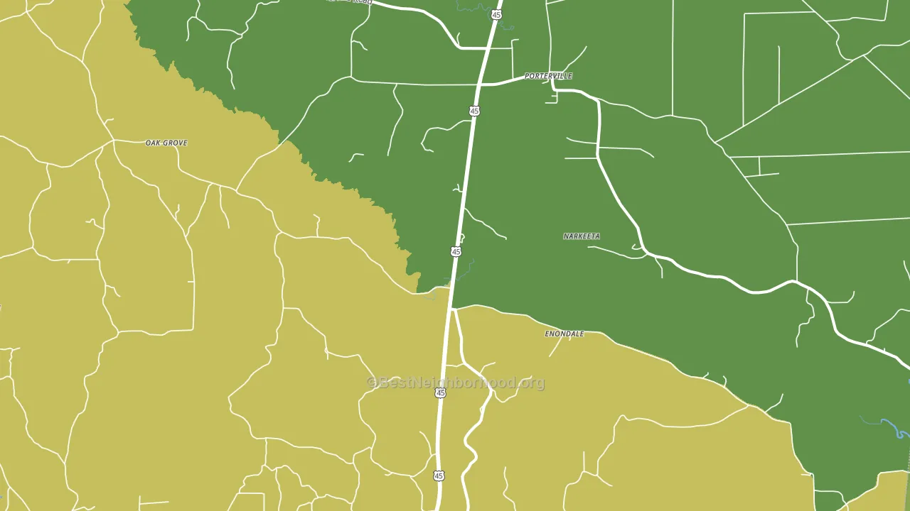 39352, MS block-group voter-turnout map