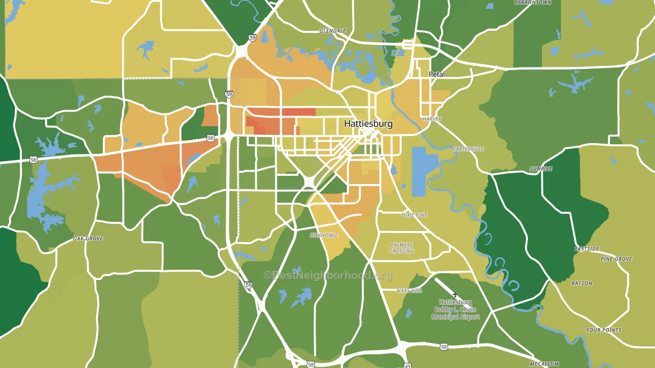 39401, MS block-group voter-turnout map
