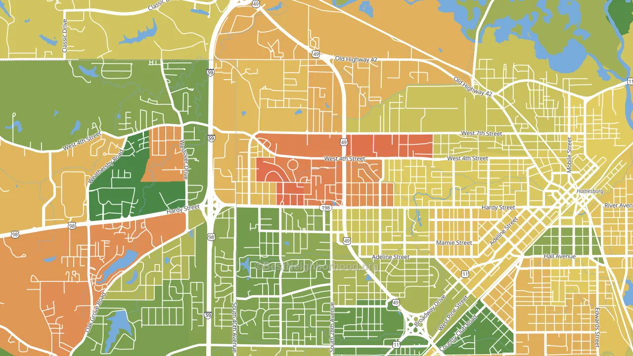 39406, MS block-group voter-turnout map