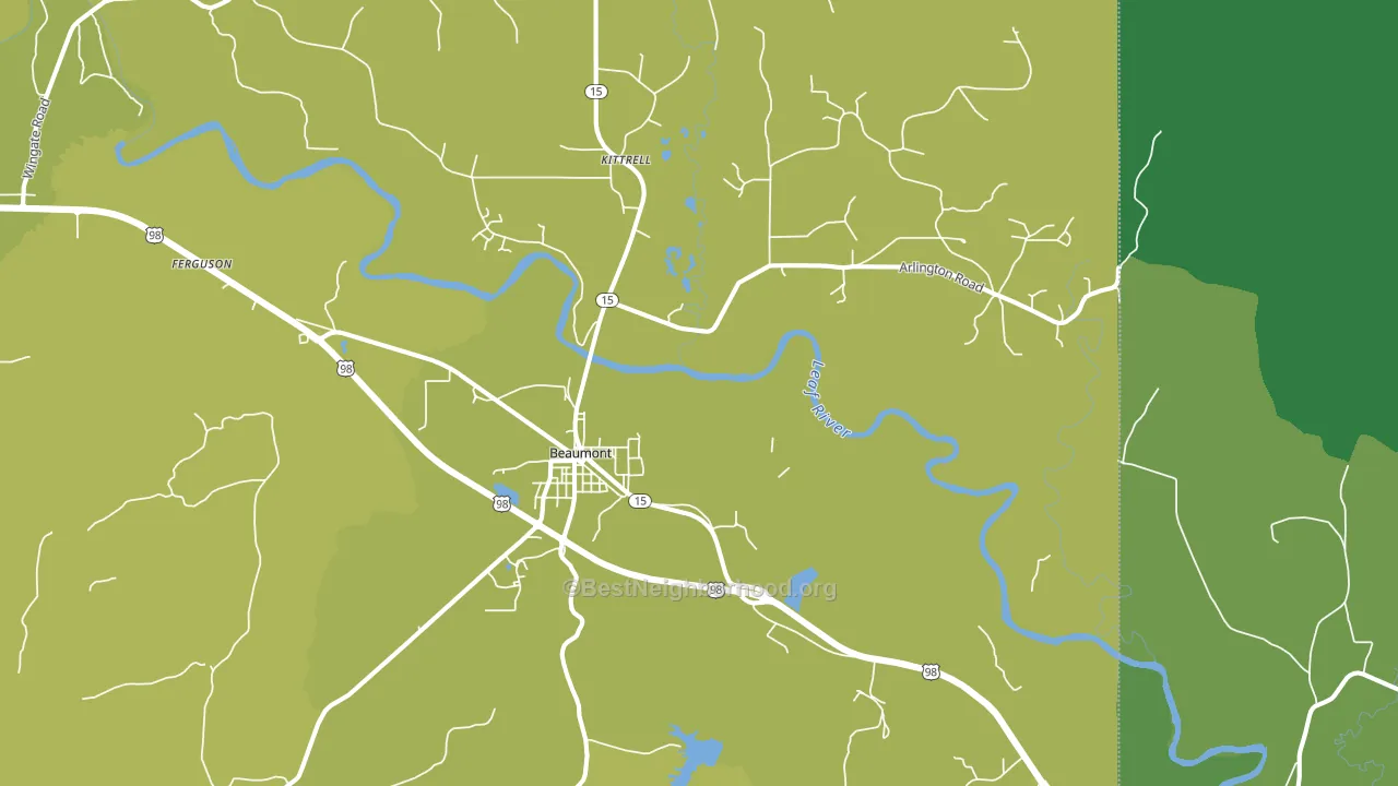 39423, MS block-group voter-turnout map